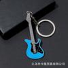 Llavero de Guitarra de Metal Festival de Música Instrumento Musical Colgante Creativo Colgante para Bolso de Coche Llave de Guitarra de Metal Pintado