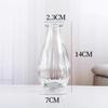 Vintage Entrada Luxo em relevo transparente Estilo francês Vaso de vidro ins Estilo Home Ornaments Sala de Estar Bolso Vaso Flor