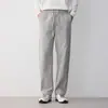 Pantalones Casuales de Doble Costura de Alta Inteligencia para Hombre Momeike, Pantalones con Cordón Nuevos de Otoño 2026 para Hombre 91885