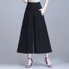 Pantalones Falda Cortos Fluidos para Mujer, Estilo Veraniego Delgado, Nuevo Modelo 2026, Corte Holgado, Adelgazantes, Pantalones Casuales de Pierna Ancha, Pantalones Falda Populares