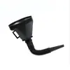 Embudo para Repostar Gasolina de Coche y Motocicleta con Filtro, Herramienta de Emergencia Moldeada por Inyección, 130 mm, Negro, para Gasolina de Vehículos