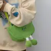 Bolsa de Lona com Desenho de Ervilha, Bolsa Tote Versátil de Lona para Sair, Bolsa Transversal de Lona Casual para o Dia a Dia de Meninas, Bolsa para Bonecas