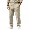 26 Amazon Tk Aliexpress Verão Europeu e Americano Masculino Hip-Hop Respirável Linho Solto Casual Esportivo Calças Venda por Atacado