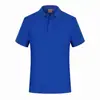 Camisa Polo de Algodão com Gola Reversível, Camisa Publicitária Estampada, Roupa de Trabalho Corporativa de Verão com Mangas Curtas e Fenda com Design Bordado