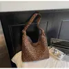Bolso Grande de Moda con Estampado de Leopardo para Mujer, Nuevo Bolso Tote Casual de Gran Capacidad para el Trabajo, Bolso de Hombro de Lona, Moderno