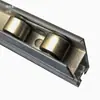 Mosquitero de Malla de Diamante con Polea Puerta Corredera con Peso de Aleación de Aluminio Ruedas Metálicas Rodillos Ruedas de Mosquitero de Acero Plástico