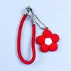 Colgante de Taza de Agua de Goma Suave de PVC Colgante de Flor Colorida Dopamina Llavero DIY Adorno de Flor Pequeña