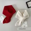 Bufanda de Punto 100% Lana Estilo Coreano Elegante Heroína Sencilla Versátil Bufanda Otoño e Invierno Cálida Color Puro Estilo Corto de Alta Gama