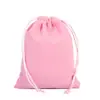 Bolsa de terciopelo con cordón para joyería y auriculares, Bolsa de almacenamiento de terciopelo personalizada