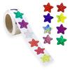 Rollo de 500 pegatinas autoadhesivas de estrella de 2,5 cm, etiqueta decorativa con gráfico adicional