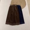 Pantalones Anchos Casuales Versátiles Reductores de Edad con Retazos de Encaje Estilo Japonés Retro Artístico Mori Girl para Mujer Otoño 2025