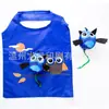 Bolsa de Almacenamiento de Animales de Dibujos Animados Lindos Estilo Coreano Búho Publicitaria Ecológica Plegable Supermercado Portátil Poliéster Bolsa de Compras