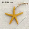 Promoción del Fabricante 10 cm Estrella de Mar de Resina Red de Pescado Colgante Decorativa Adornos de Navidad Estrella de Mar de Cinco Puntas Adornos Colgantes para Jardín de Infancia