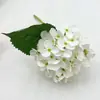 Flor Artificial Mini Hortensia Individual con Pétalos de Cinco Puntas, Adecuada para Muros de Flores de Boda, Decoraciones de Pasillo con Flores de Seda y Flores Artificiales