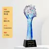 Novo Troféu de Cristal de Vidro com Animal, Troféu Comemorativo de Prêmio de Funcionário Destaque, Troféu de Aniversário de Alto Padrão e Atmosférico