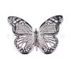 Accesorios para Zapatos Agujeros de Ciervo Blanco Hebilla de Zapato DIY Mariposa Texturas Hebilla de Zapato de Metal Plateado Zapatos de Jardín Flor Decorativa Accesorios para Zapatos