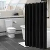 Venta al por mayor transfronteriza de Cortinas de Ducha en Stock, Cortinas de Ducha Impermeables de Poliéster Liso, Cortinas Divisorias de Baño, Cortinas de Ducha