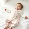 Ropa de bebé para otoño, mameluco para niña bebé con cuello de encaje, enterizo estilo princesa, mameluco de princesa para primavera y otoño