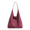 Yaozi 2026 outono inicial nova moda versátil bolsa tote casual, bolsa de ombro simples retrô de grande capacidade para o dia a dia