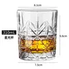 Copos de uísque, vidro de cristal, estilo europeu, copos de cerveja espessados, copos de água, acessórios para bebidas de bar atacado, e-commerce transfronteiriço.
