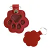 En Stock Nuevo Llavero con Huella de Pata de Mascota Estilo Japonés Bolsa para Guardar Pelo de Perro Portátil Etiqueta para Mascota con Forma de Pata de Gato