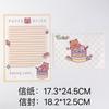 Sobres de Papelería con Diseño de Oso de Dibujos Animados Simple y Romántico Estilo Japonés y Coreano para Cartas de Amor Papel Blanco de Cuero Cabelluno en stock