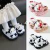 Pantuflas de Algodón para Niños Otoño e Invierno Estilo Nuevo Niñas Dibujos Animados Cálidas de Felpa Niños Pequeños Hogar Niñas Pequeñas Zapatos de Algodón