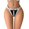 Ventas Transfronterizas y Exportación de Lencería Sexy de Encaje con Tirantes Finos, Tanga Sexy, Glúteos de Durazno, Cintura Baja, Pura Deseo, Ligera y Transpirable