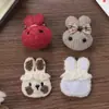 Nuevo Broche de Pinza para el Pelo con Cabeza de Conejo/Poni de Lana Estilo Coreano Accesorios y Materiales para Ropa Bolsa Zapato Calcetín
