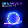 Fita de Luz Led Luminosa 360 Graus Escama de Dragão Rgb Fantasia Trançada Flexível Impermeável Néon Fluxo de Água Tira de Luz Linear