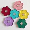 Acessórios de flores de acrílico fofos e coloridos, brincos artesanais para crianças, colar, acessórios para cabelo, material de joias com concha para celular