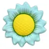 Flores Coloridas Adesivos de Borracha Macia 3D Decorações Planas para Capas de Celular Papelaria Acessórios de PVC 3D Acessórios para Joias DIY