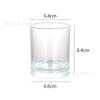 Contenedor Simple de Aromaterapia, Taza de Vidrio para Velas, Portavelas Casero, Adorno de Decoración para el Hogar, Taza Vacía para Vela de Aromaterapia sin Llama