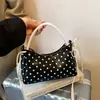 Bolso de Hombro Casual de Nylon de Gran Capacidad de Moda Bolso de Viaje para Mujer Bolso Cuadrado Pequeño Bolso Tote Bolso de Hombro con Agua Fresco Dulce