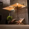 Meia-Guarda-Sol Grande com Altura Ajustável, Guarda-Sol com Proteção Solar, Guarda-Sol de Parede para Varanda, Guarda-Sol para Terraço Externo