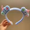 Diadema Especial para Lavar la Cara, Diadema Divertida de Otoño e Invierno con Diseño de Oso Lindo, Cinta para el Pelo, Horquilla, Accesorios para el Pelo, Tocado de Felpa