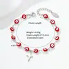 Pulsera Transfronteriza Ojo de Demonio Cruzado Europeo Americano de Oriente Medio Acero Inoxidable Moda Ojo de Aceite Goteante Joyería Personalizada Unisex