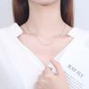 Xl069 Collar de Plata de Ley 925 Estilo K Ins Simple Elegante Octagonal Hueso de Serpiente Cadena Pura Moderna para Chicas Cadena de Clavícula