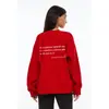 Moletom Feminino com Gola Careca e Forro de Fleece com Estampa de Slogan em Cor Lisa para Sites Independentes de Comércio Exterior