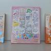 Conjunto de Livros Pintados à Mão em Aquarela Menina Sanrio Coração Livro de Colorir Genshin Raiden General Nogueira Conjunto de Livro de Imagens em Aquarela