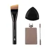 Set de Pinceles Angulados para Base, Cabeza Plana, Ligero y Adherente, No Absorbe el Polvo, Pincel para Mascarilla, Pincel para Maquillaje de Base, Pincel de Maquillaje Cangzhou