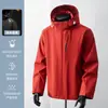 Cortavientos clásico con capucha para exteriores, a prueba de viento, impermeable, resistente a las arrugas, duradero, moderno y versátil, para primavera y otoño, adecuado para senderismo y montañismo