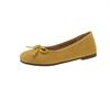 Sapatilhas Tamanho Grande Sapatilhas Brisa Suave da Noite 2025 Primavera & Outono Retro Bico Redondo Sapatilhas Pequenas Laço Francês Sapatos Femininos