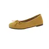 Zapatos Planos de Ballet para Mujer Talla Grande 43 Mariposa con Suelas Blandas, Estilo Retro Francés, Delicados Zapatos Plateados Primavera/Verano