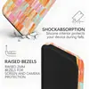 Funda de Teléfono Vertical a Rayas Cuadros Macarrón Acuarela para Apple 18Pm, Funda con Película Magnética Estilo Fresco Pintado a Mano para iPhone 17