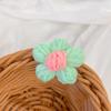 Flores de Lana Hechas a Mano, Lindas Flores de Cinco Pétalos, Flores Tejidas a Crochet a Mano, Bolsas Hechas a Mano para DIY, Ropa, Accesorios para el Cabello