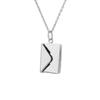 Collar de sobre de carta de amor creativo personalizado para parejas más vendidas de Navidad transfronteriza europea y americana, nicho femenino, colgante que se puede grabar