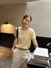 Han Xun Roupa de Fim de Semana Estilo Duas Peças Mistura de Linho Suéter Fresco de Tricô Solto para Mulheres Novo Modelo Verão 2026 26853