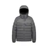 Chaqueta de plumón de ganso con capucha de lujo ligero para hombre, abrigo cálido de invierno grueso para exteriores, plegable, chaqueta de plumón unisex