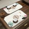 Nueva estera de té de diatomeas de estilo chino, tapete absorbente para mesa de té, tapete para taza de té, tapete de drenaje, tapete de té de estilo chino.